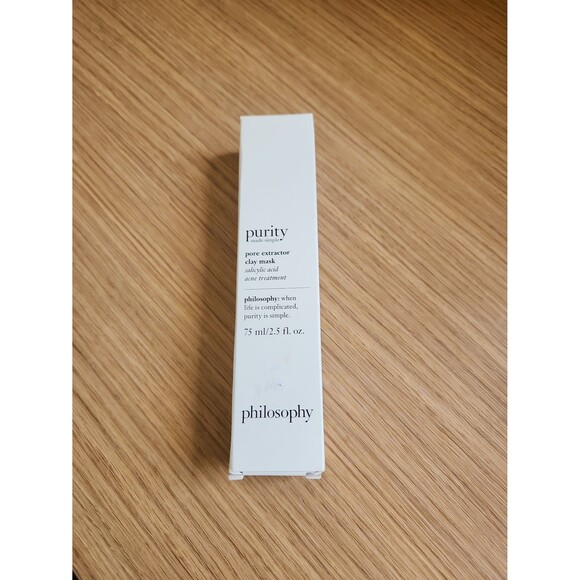 Philosophy Purity Made Simple Pore Extractor Clay Mask 2.5oz 75mL NIB - Picture 1 of 9